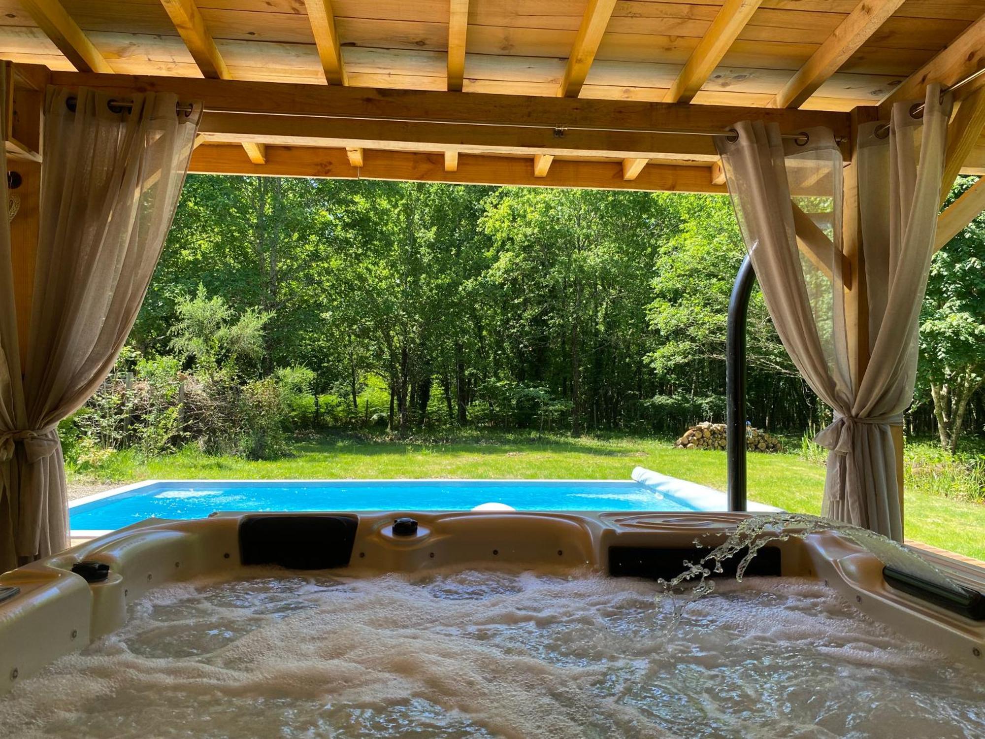 Gites & Spa De Charme " Ploum" Pouydesseaux Bagian luar foto